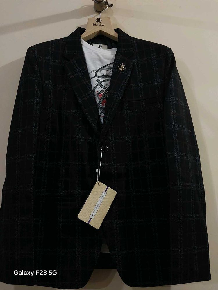 Stylish Checked Blazer