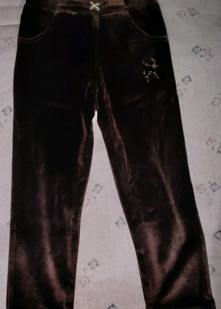 Brown Velvet Pants