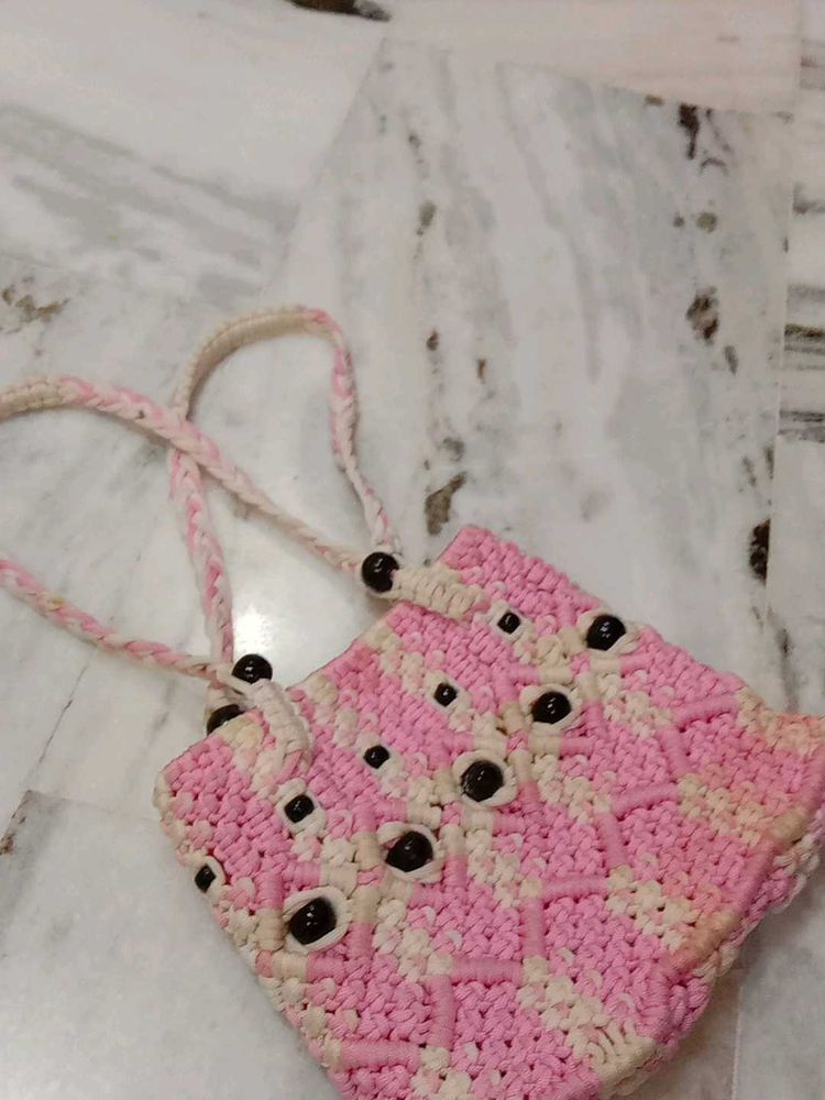 Elegant Crochet Handbag