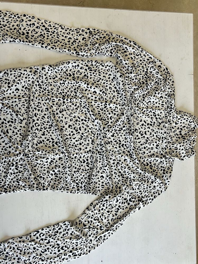 Animal Print Long Sleeve Top