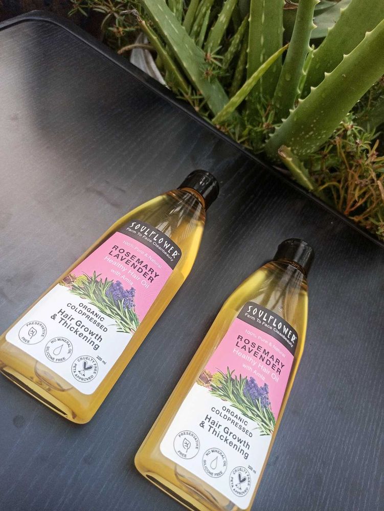 Soulflower Rosemary Lavender Hair Oil
