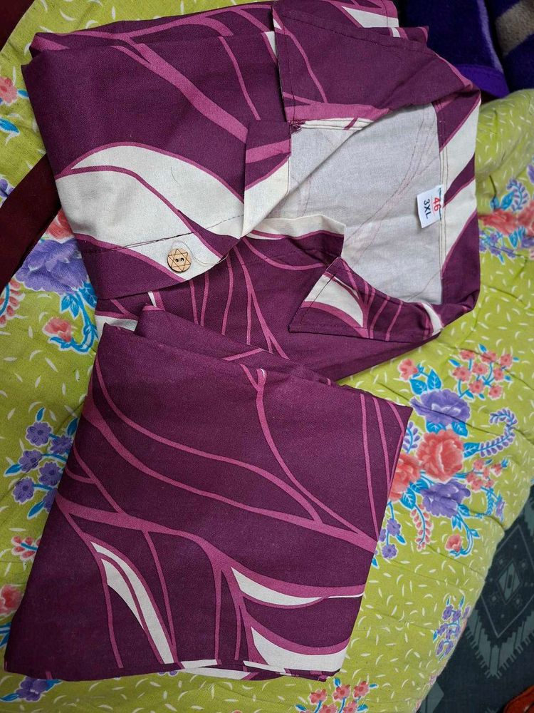 Purple Kurta and plazzo set