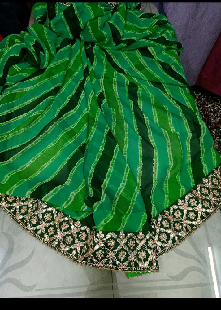 Ready To Wear Lehariya Saree