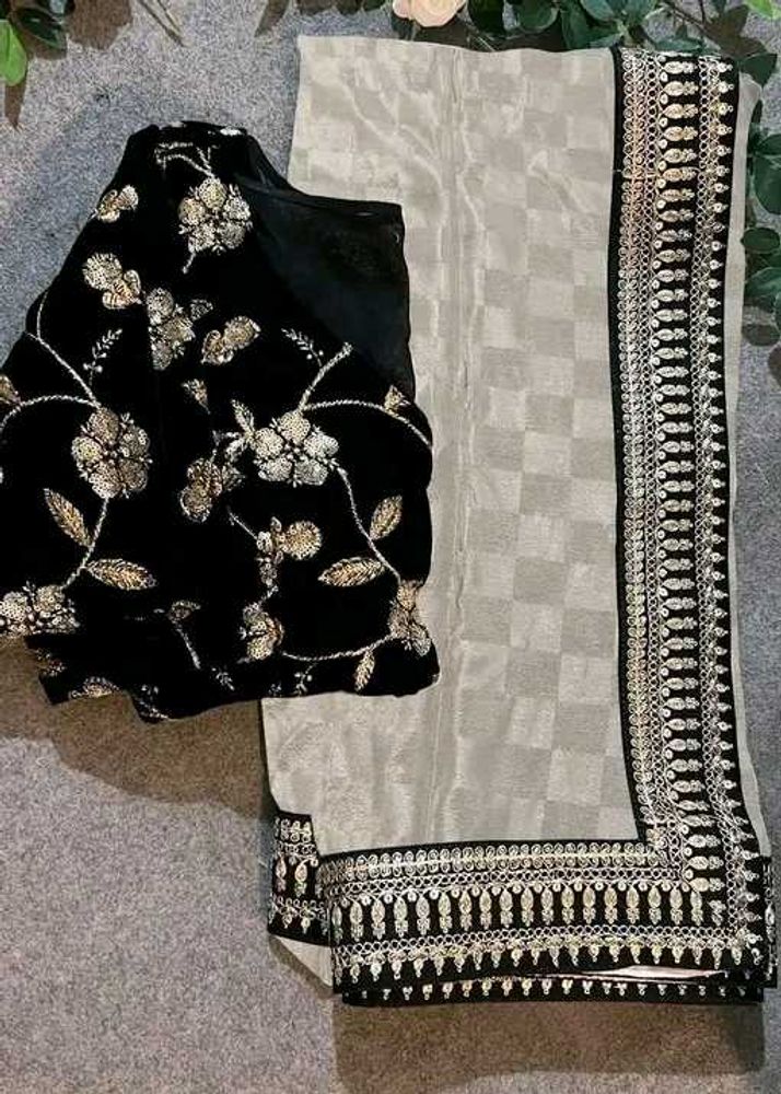 Elegant Saree with Designer Blouse
