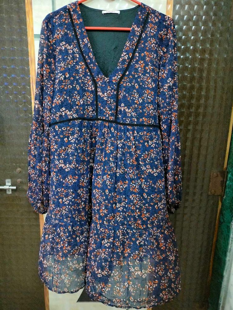 Floral Print Mini Dress