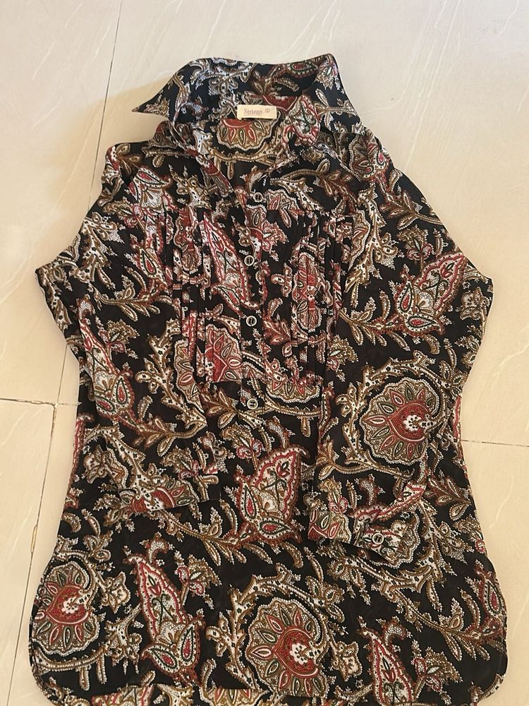 Paisley Print Top