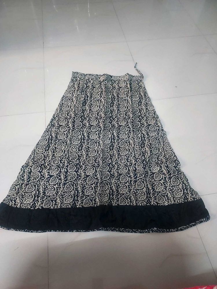 Paisley Print Maxi Skirt