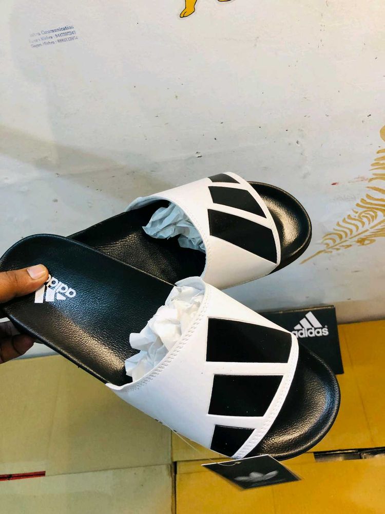 Adidas Slides - Black &amp; White