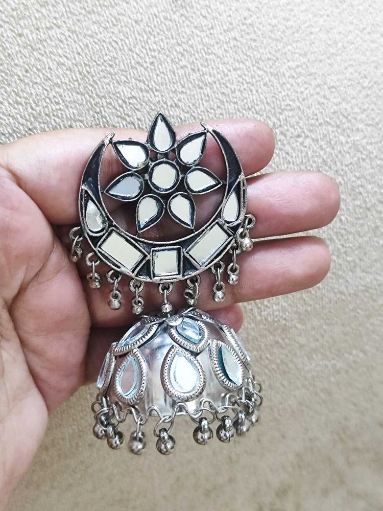 Oxidised Big Jhumka