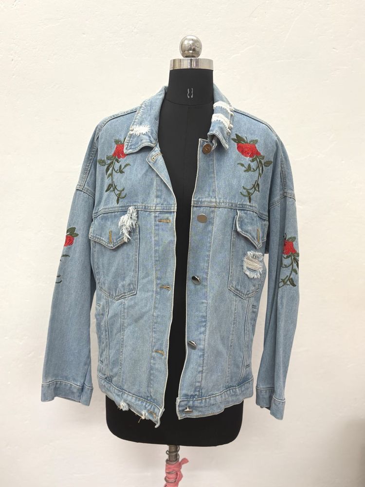 Embroidered Denim Jacket
