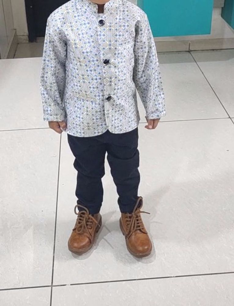 Boys Ethnic Jacket &amp; Pant Set