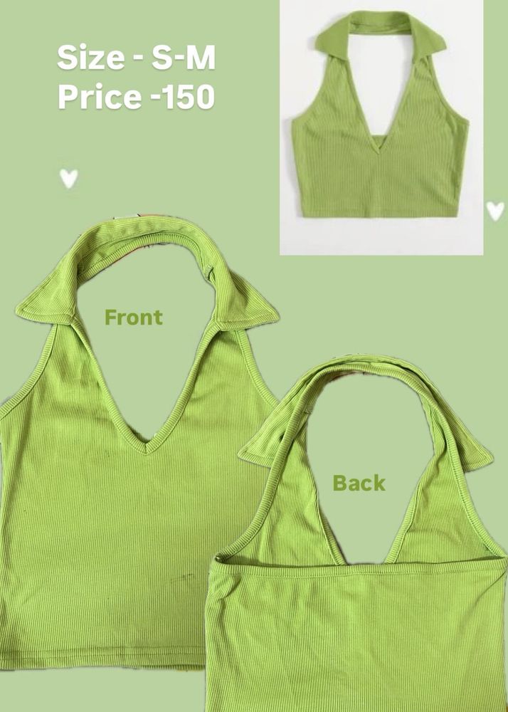 Green Halter Top