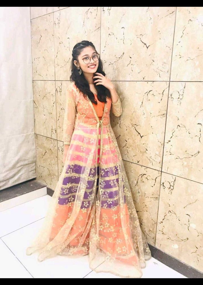 Elegant Orange Lehenga With Strugs