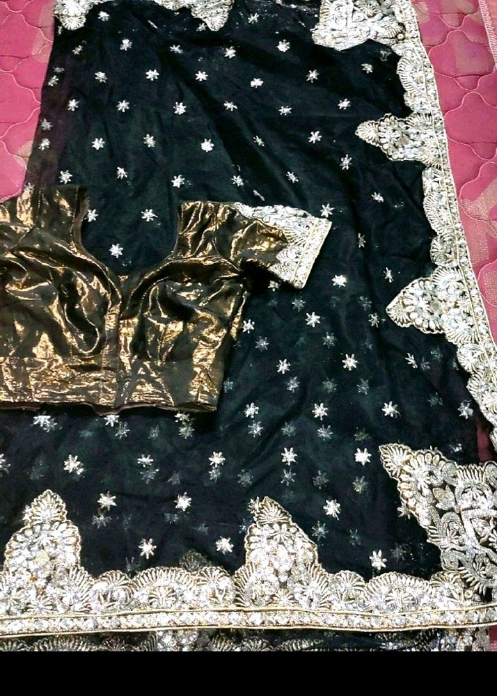 Price Drop.. Black Partywear Saree