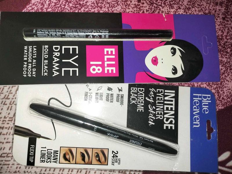 Blue Heaven Eyeliner &amp; maybeline kajal