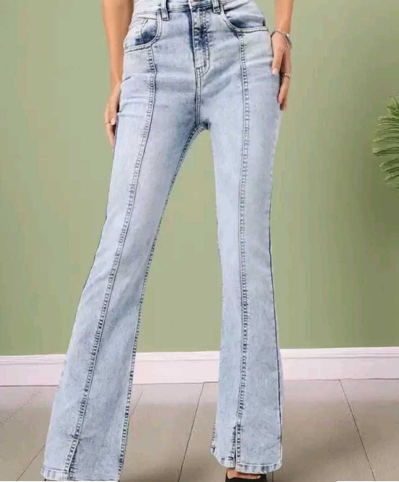 Light Wash Flare Jeans