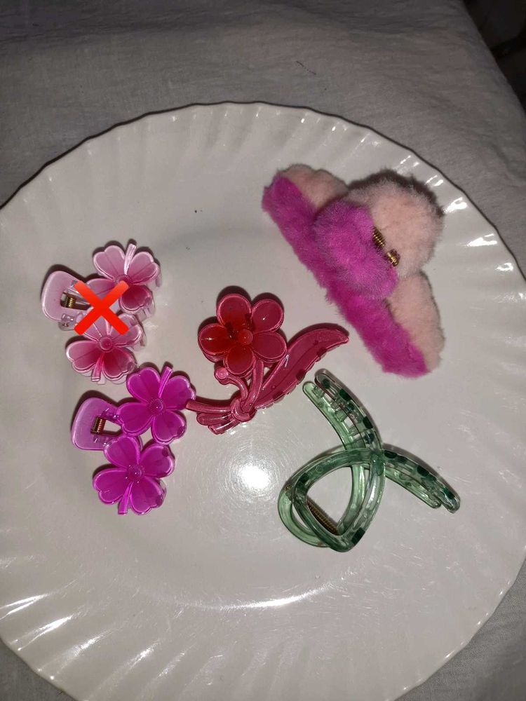 4- Cute Hair Clip Set
