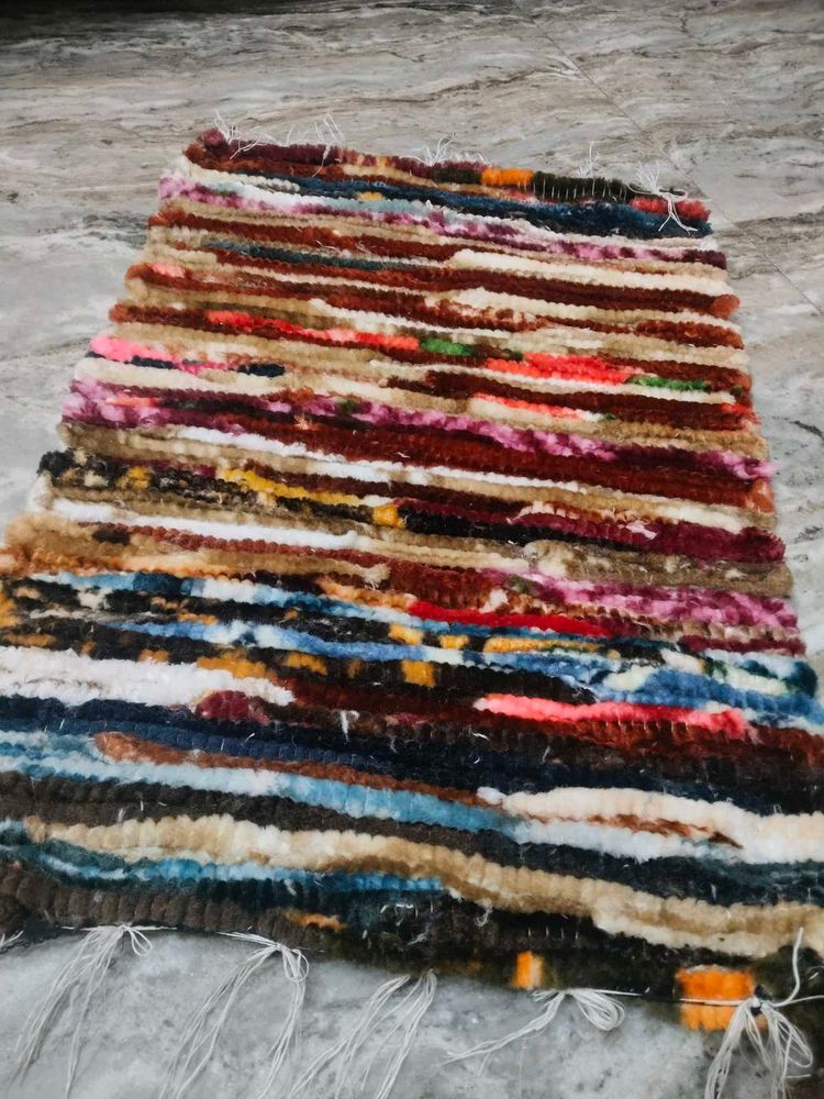 Handmade Rag Rug Door met