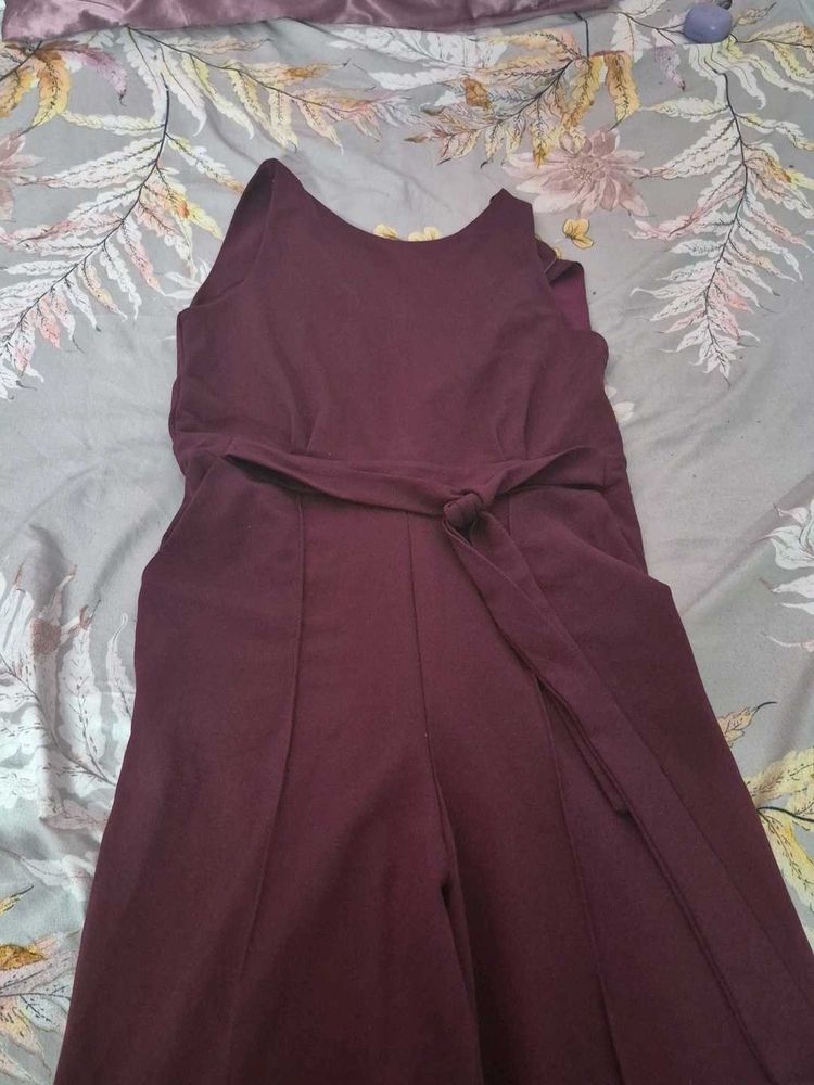 Maroon Jumpsuit