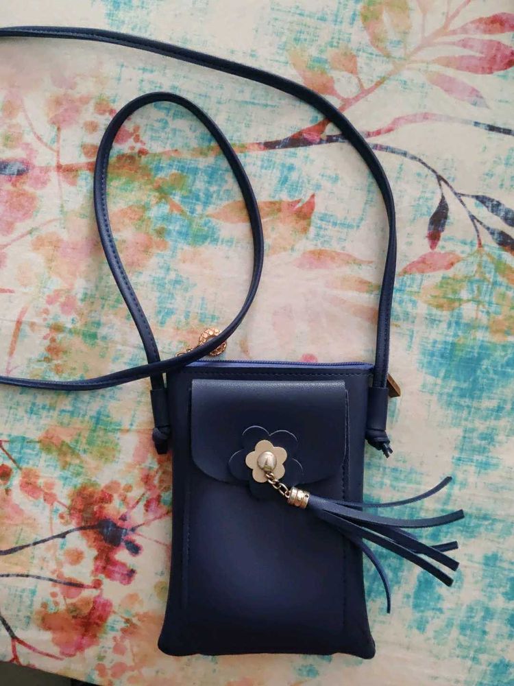 Navy Blue Crossbody Phone Bag