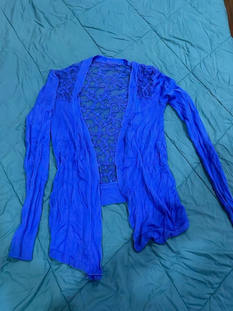 Blue Lace Cardigan