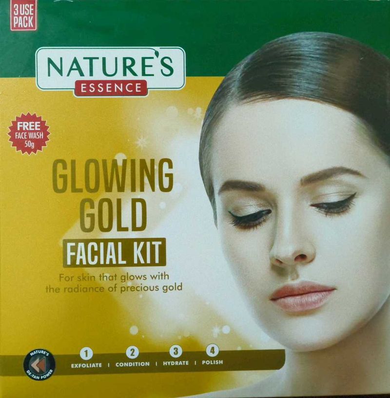 Nature's Essence Glowing Gold Facial Kit