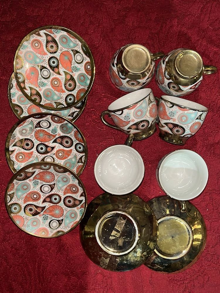 Paisley Tea Cup Set Of 6