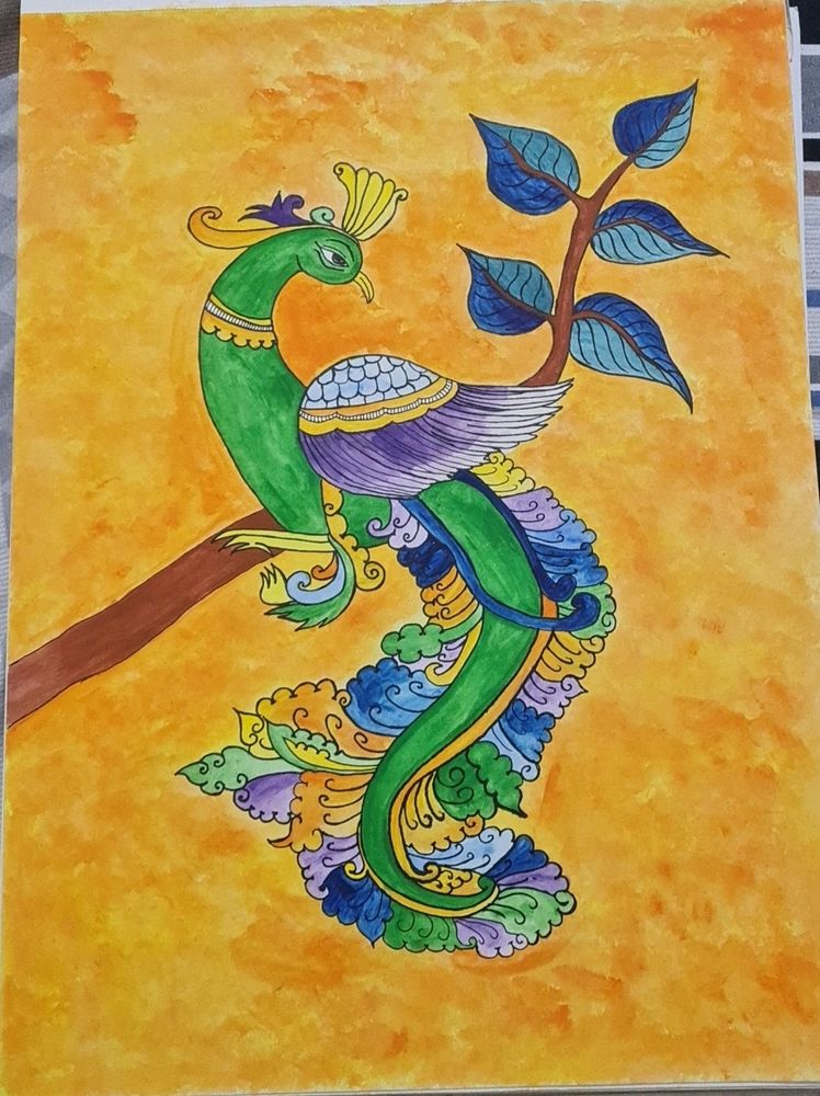 Mural Painting of Peacock