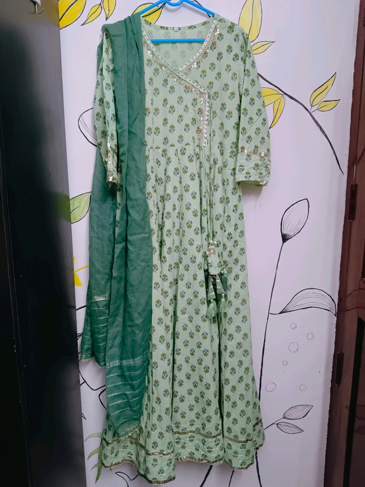Angrakha Kurta With Dupatta
