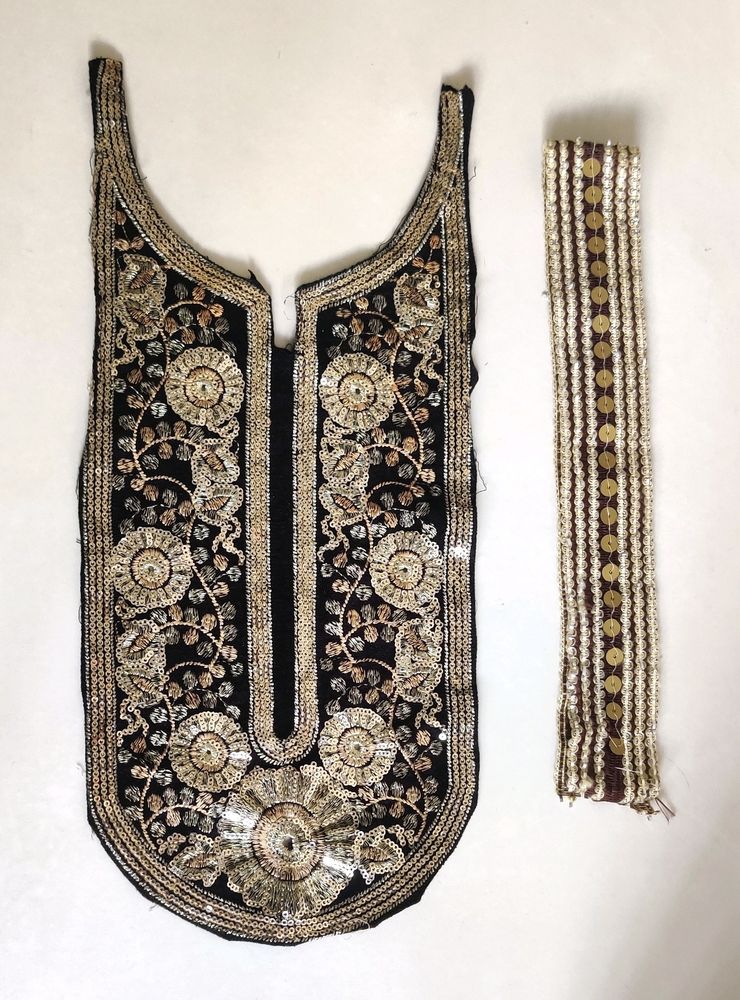 Readymade Neck Design Pattern And Sleeves Border