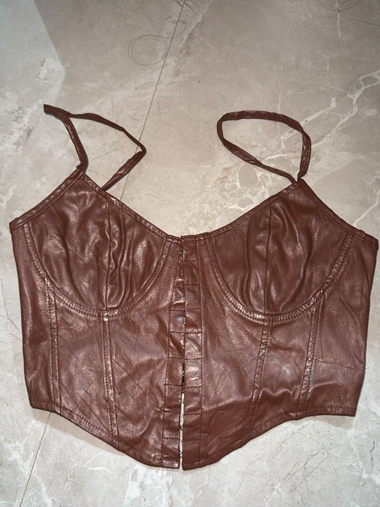 Brown Corset Top