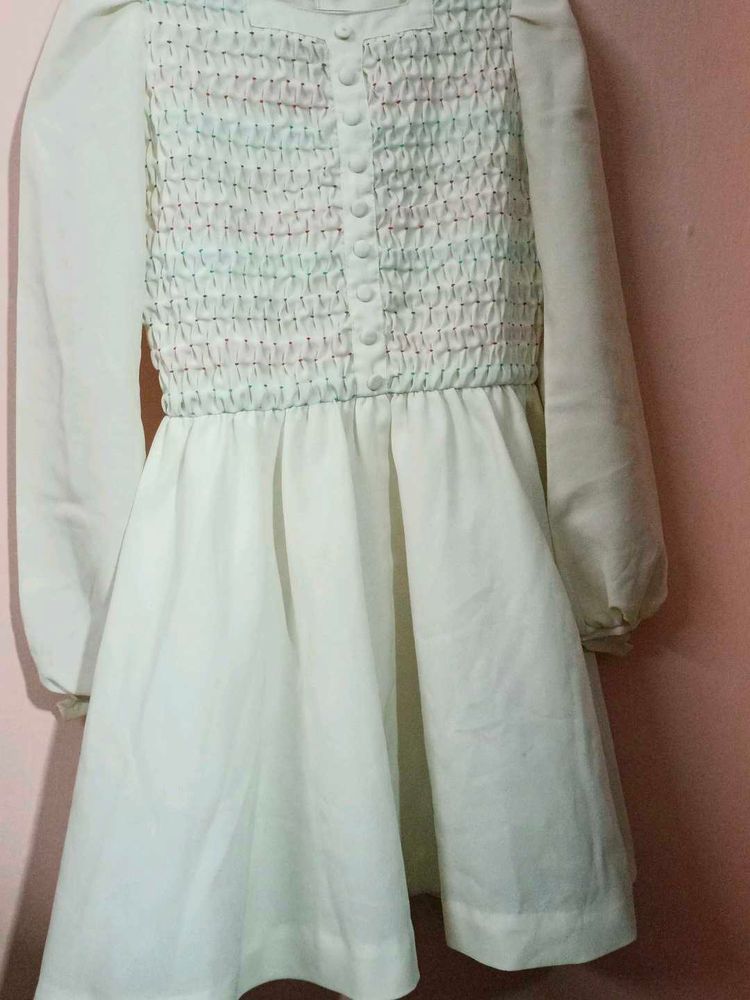 Vintage-Style Smocked Dress