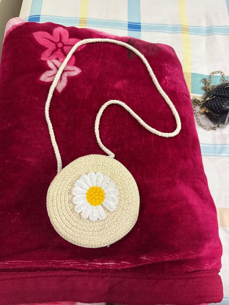 Daisy Design Crossbody Bag