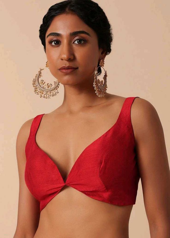 Deep Neck Blouse