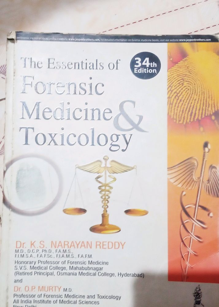 The Essentials Of Forensic Medicine And Toxicology