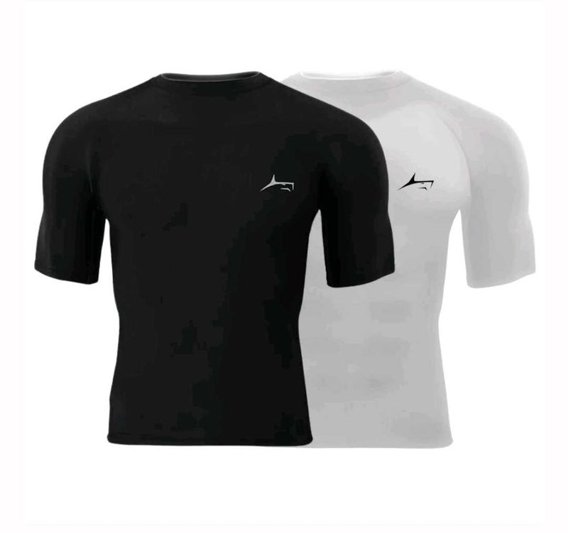 Men's Compression t shirts pack of two colours bla