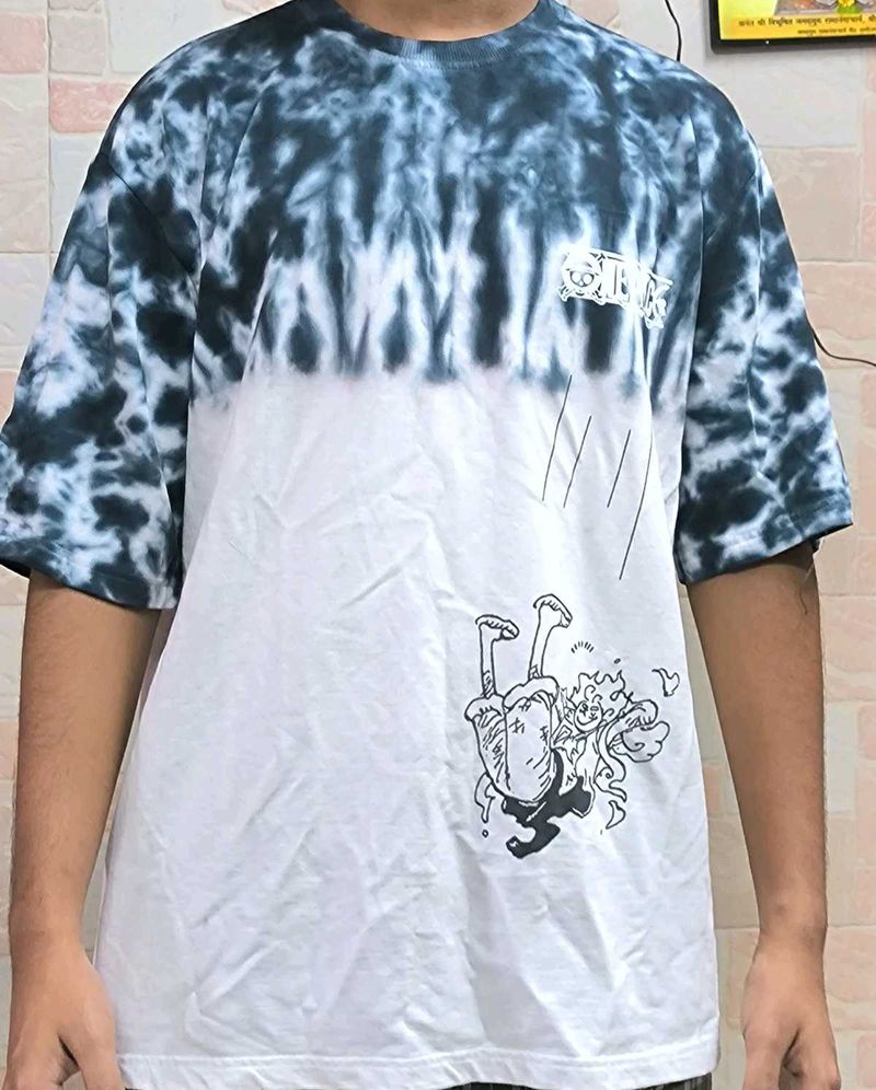 Tie-Dye Anime Graphic Tee