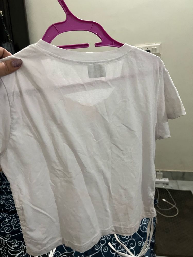White Casual T-Shirt