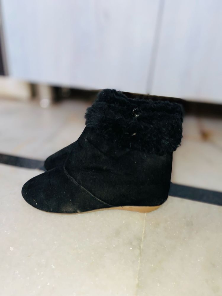 Black Suede Ankle Boots