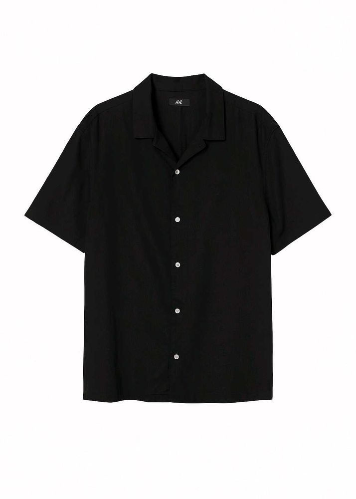 H&amp;M Oversized cuban collar Shirt