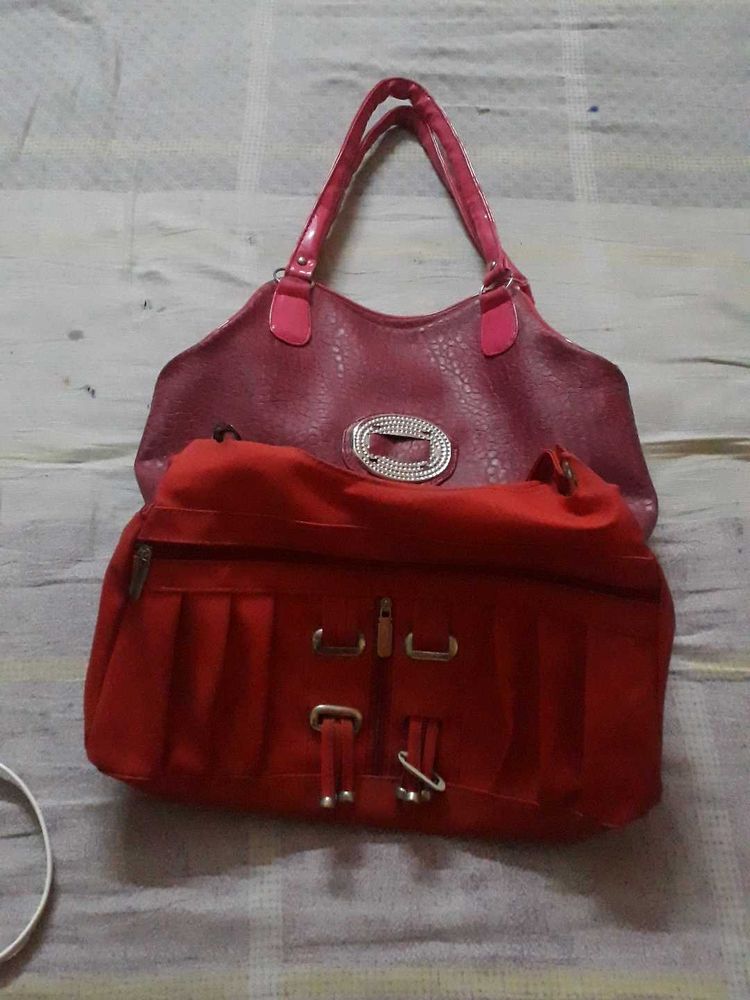 Pink &amp; Red Handbag Bundle Some Diffactive