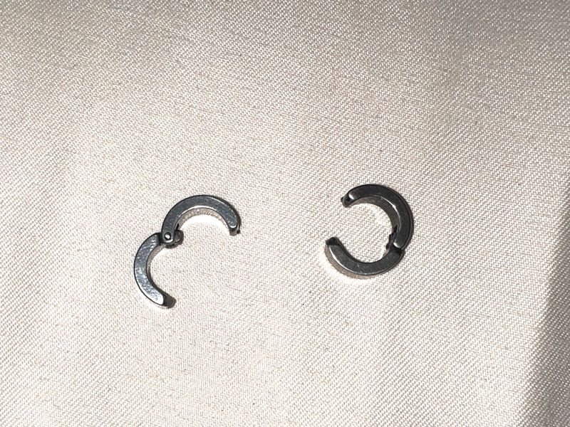 Silver Hoop Earrings - Pack of 2