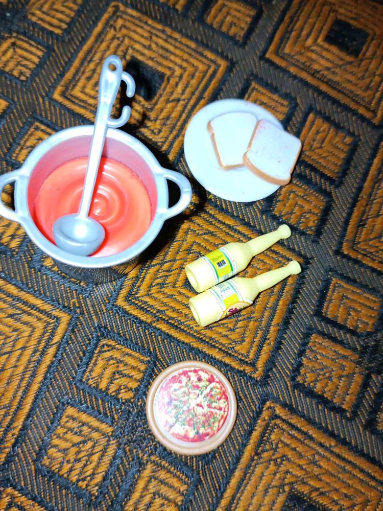 Miniature Food Set - Dollhouse Kitchen