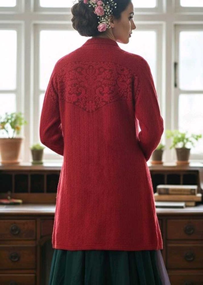Woolen Red Shrug