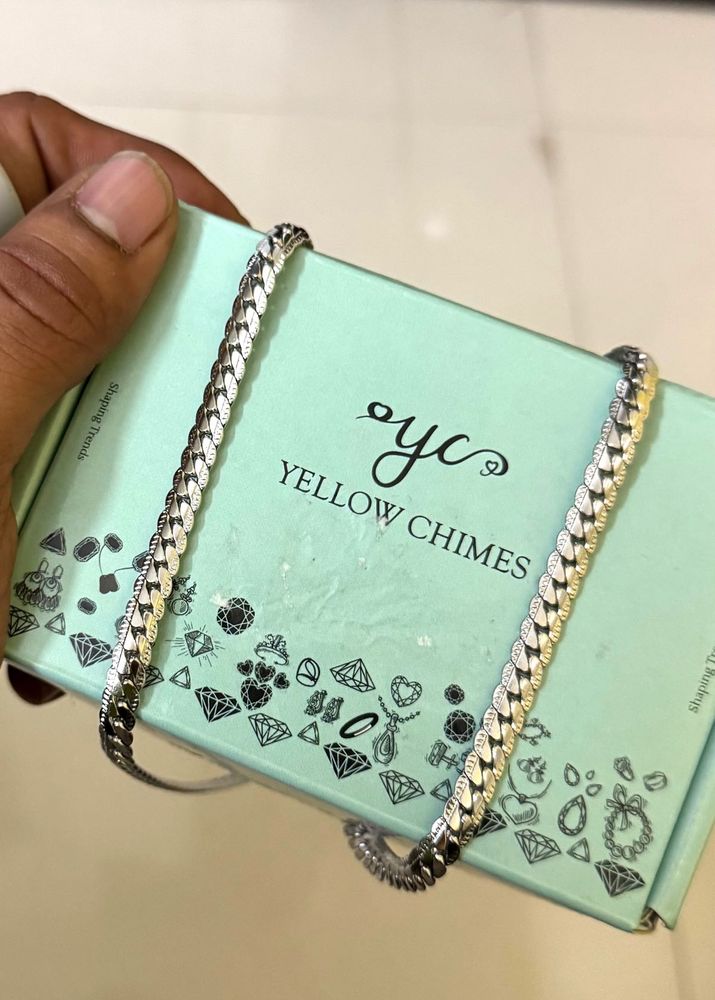 Yellow Chimes Silver Chain