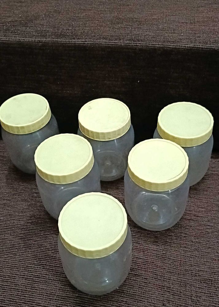 Set of 6 Plastic Jars
