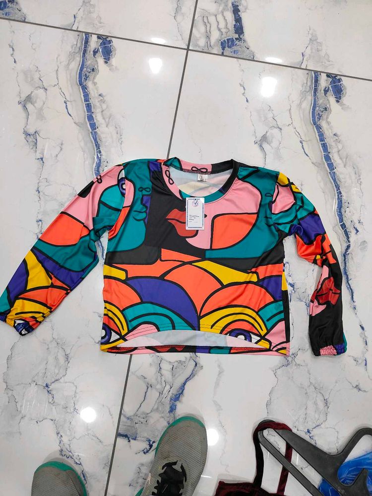 Abstract Art Long Sleeve Top