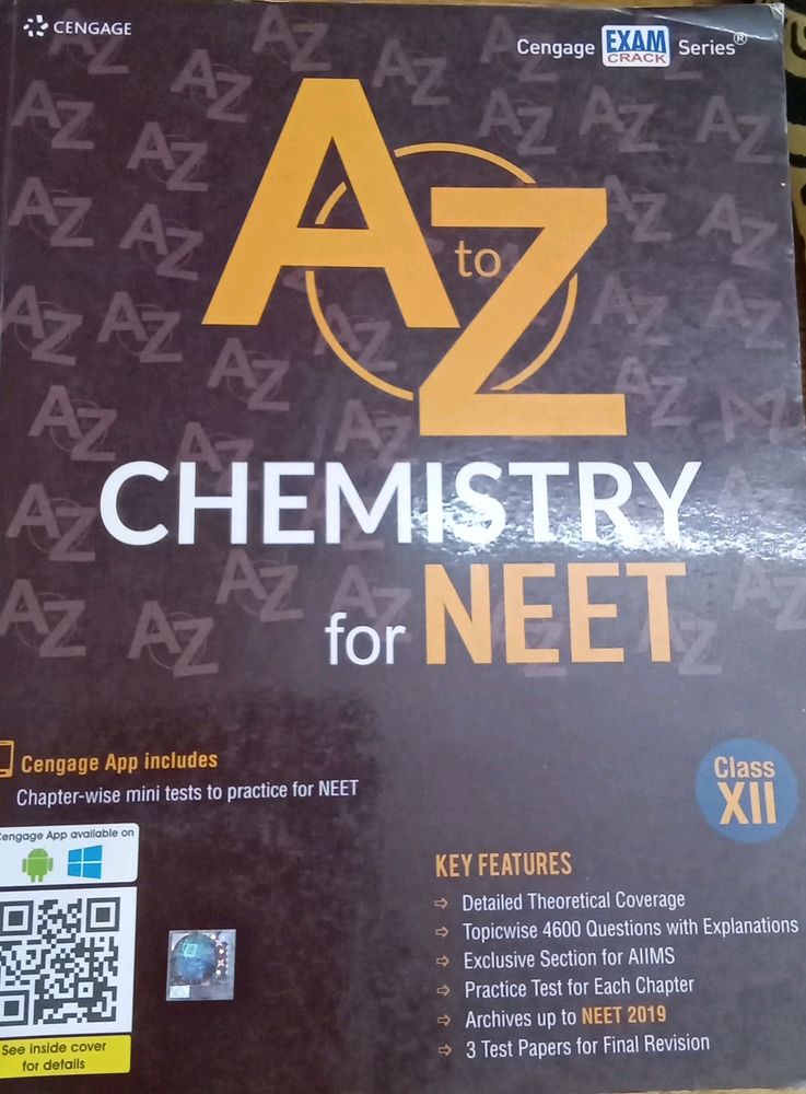 A To Z Chemistry For NEET .Recommend Book For 11th &amp;12th Class Students And CATALYST  PACKAGE OF PHY AND CHEM