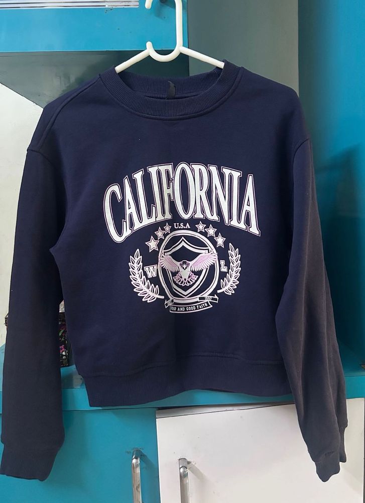 Navy California Graphic Sweatshirt