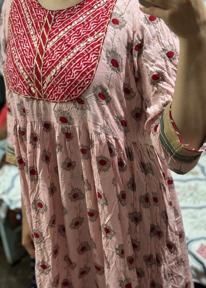 Floral Print Kurta